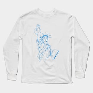 Lifting Lady Liberty Long Sleeve T-Shirt